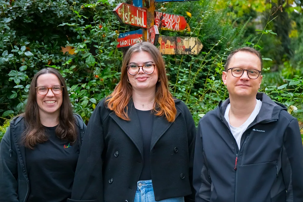 Johanna Eggers, Laura Dreiling und Fabian Schäfer